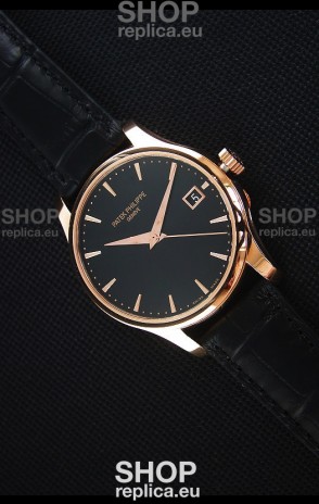 Patek Philippe #Ref 5227 Yellow Gold Watch in Black Dial 1:1 Swiss Replica Watch 
