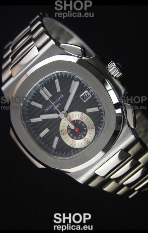 Patek Philippe Nautilus 5980 Chronograph Steel Case in Black Dial - 1:1 Mirror Replica