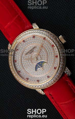 Patek Philippe Complications 4968/R Swiss Replica Rose Gold Case Watch 