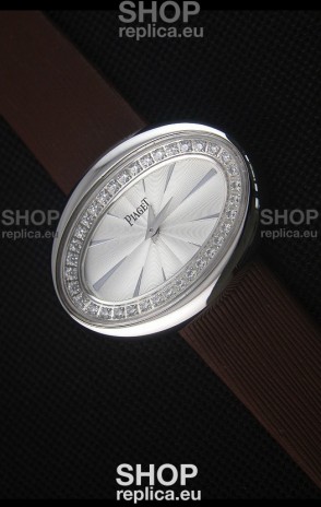 Piaget Limelight Magic Hour Swiss Quartz Steel Case in Black Strap