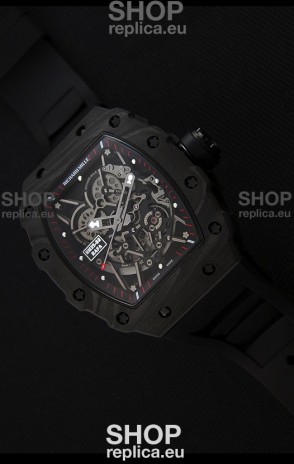 Richard Mille RM35-2 Rafael Nadal Forged Carbon Case with Black Strap