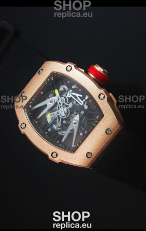 Richard Mille RM027 Tourbillon Rafael Nadal Edition Swiss Watch in Rose Gold Case