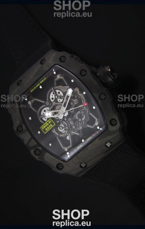 Richard Mille RM35-01 Rafael Nadal Edition Swiss Replica Watch Black Nylon Strap