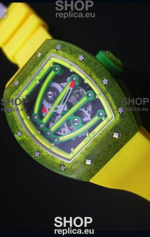 Richard Mille RM059 Yohan Blake Edition Swiss Replica Watch in Yellow Bezel