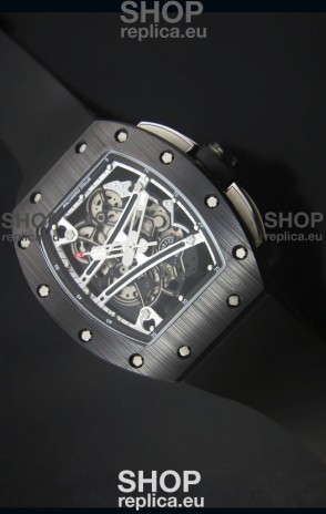 Richard Mille RM061 Ceramic Case Swiss Black and White Bezel Replica Watch