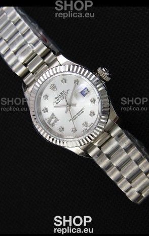 Rolex Datejust Ladies Star Diamonds Markers Swiss Watch CAL.2236 Movement 1:1 Mirror Replica