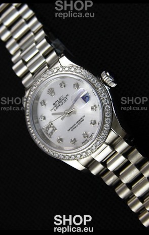 Rolex Datejust Ladies Star Diamonds Markers Swiss Watch CAL.2236 Movement 1:1 Mirror Replica