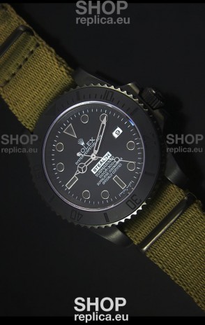 Rolex Submariner Stealth MK IV PVD Swiss Replica Watch Black Hour Markers