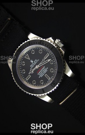 Rolex Submariner Stealth MK IV Stainless Steel Swiss Replica Watch Black Hour Markers