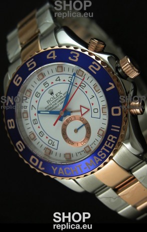 Rolex Yachtmaster II Two Tone Pink Gold - 1:1 Replica (Working Stopwatch)