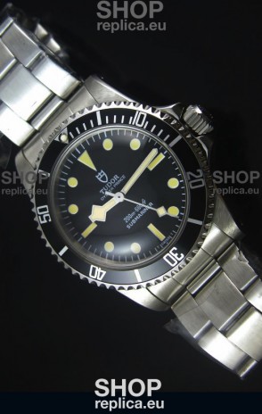 Tudor Oyster Prince Vintage 200M Black Dial Dot Markers Swiss 1:1 Mirror Replica Watch 