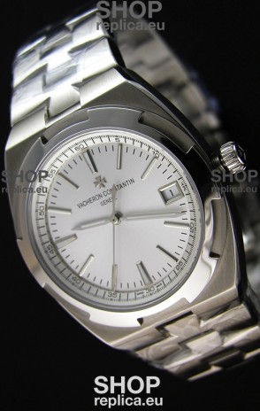 Vacheron Constantin Overseas Steel White Dial Swiss Replica 1:1 Mirror Watch 