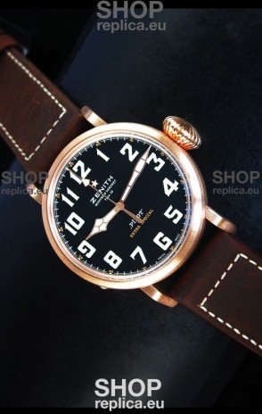 Zenith Pilot Type 20 Extra Special Edition Yellow Gold Swiss 1:1 Mirror Replica Watch 