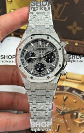 Audemars Piguet Royal Oak Chronograph 26240BC Frosted Grey Dial Super Clone Watch 