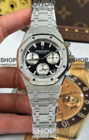 Audemars Piguet Royal Oak Chronograph 26239OR Frosted Black Dial Super Clone Watch 