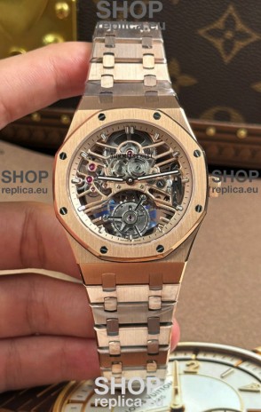 Audemars Piguet Royal Oak Super Clone Tourbillon 26735 Rose Gold Watch 
