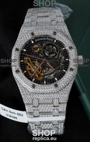 Audemars Piguet Royal Oak Super Clone Openworked ICED-OUT Edition Watch 