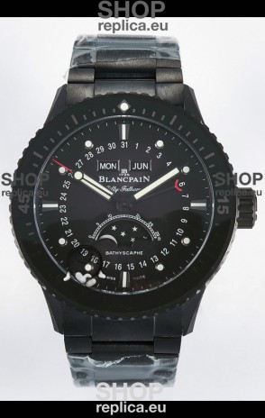 Blancpain Bathyscaphe Ceramic Casing Superclone Watch in Black Dial 