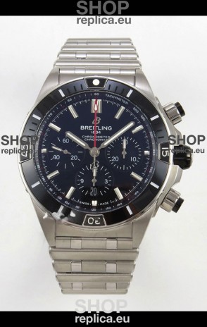 Breitling Chronomat Super Clone B01 42 Edition Swiss 904L Steel Watch Black Dial 