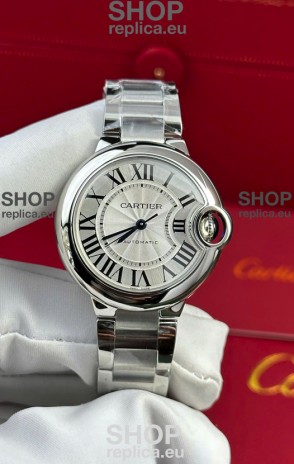 Ballon De Cartier Swiss Automatic 1:1 Mirror Quality 33MM in Steel Strap
