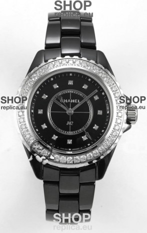 Chanel J12 38MM Black Ceramic Case Watch Automatic 1:1 Mirror Replica Watch
