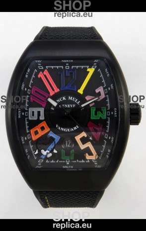 Franck Muller Super Clone Vanguard V45 Racing Carbon Watch in Nylon Strap