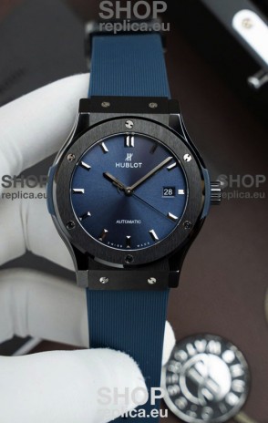 Hublot Classic Fusion Ceramic Casing Blue Dial Super Clone Swiss Replica 42MM