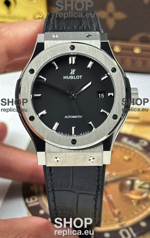 Hublot Super Clone Classic Fusion Titanium Black Dial 42MM Watch