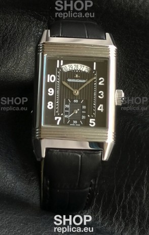 Jaeger-LeCoultre Reverso Super Clone Black Dial Swiss Replica Watch 
