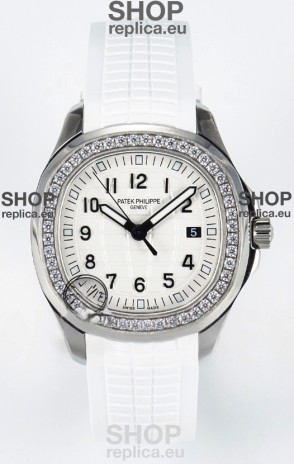 Patek Philippe Aquanaut 5267 White Dial Swiss Quartz Movement Replica Watch 