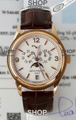 Patek Philippe Complications 4946R Swiss Replica Watch in White Dial 