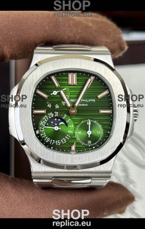 Patek Philippe Nautilus 5740 Perpetual Calendar Stainless Steel Green Dial Swiss Replica Watch