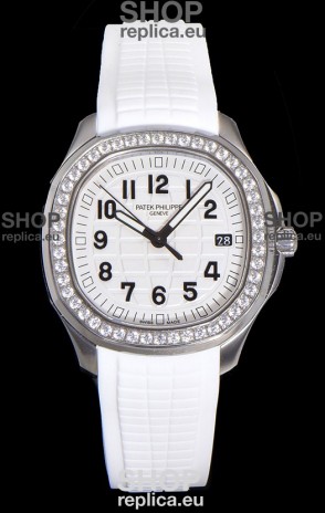 Patek Philippe Super Clone Aquanaut Stainless Steel White Dial 38.5MM Watch 