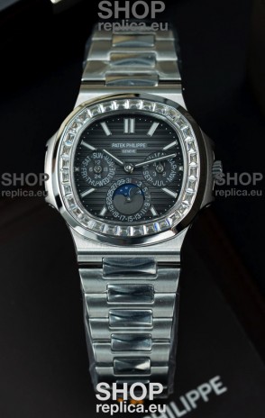 Patek Philippe Nautilus 5740 Perpetual Calendar Stainless Steel Grey Dial Swiss Replica Watch