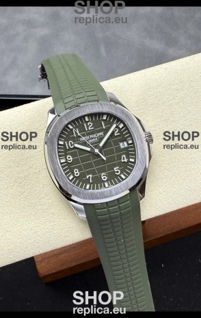 Patek Philippe Aquanaut Super Clone 5168G Green Dial 904L Steel Replica Watch 