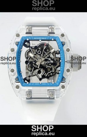 Richard Mille RM055 Transparent Sapphires Casing with Genuine Tourbillon Super Clone Watch