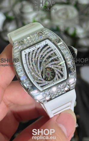 Richard Mille RM51-02 Stainless Steel Casing Watch in Mossanites Automatic Movement