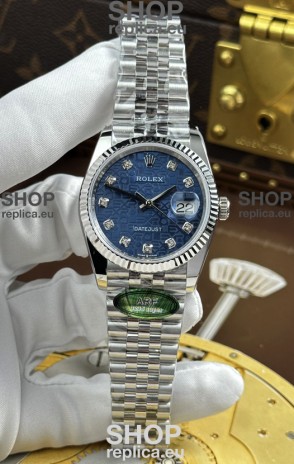 Rolex Datejust Super Clone Cal.3235 Blue Computer Dial Steel Casing Watch 36MM