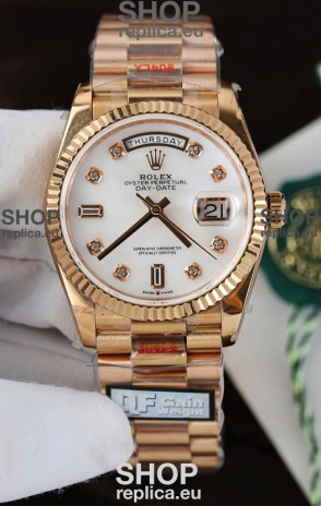Rolex Day Date Presidential 18K Rose Gold Watch 40MM - Pearl Dial 1:1 Mirror Quality