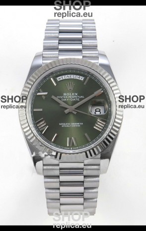 Rolex Day Date Super Clone Green Dial 40MM 188 Grams Swiss Replica watch 