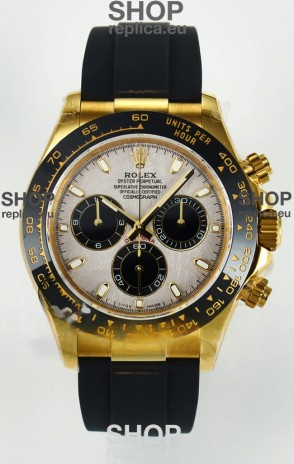 Rolex Daytona Super Clone 116518 Yellow Gold Meteorite Dial Original Cal.4130 Movement