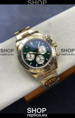 Rolex Daytona Super Clone M116505 Rose Gold Green Dial Original Cal.4131 Movement - 904L Steel Watch