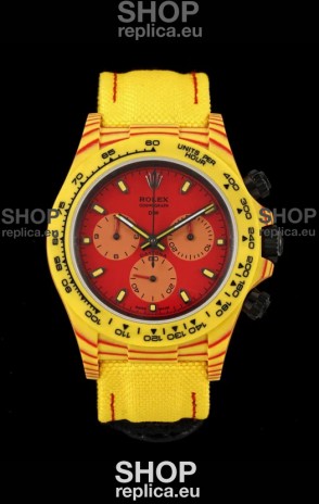 Rolex Daytona DiW Volcano Edition Watch - Forged Cabon Casing 1:1 Mirror Replica