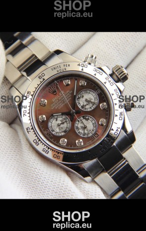 Rolex Daytona Japanese Movement Replica Watch in Mother of Pearl Dial 