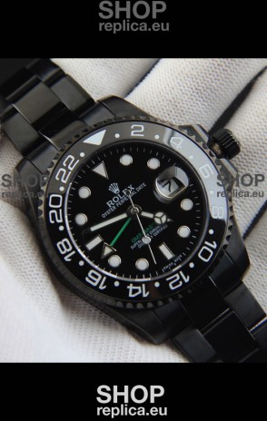 Rolex GMT Masters II Japanese Movement Replica Watch in PVD Casing 
