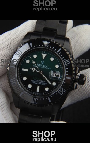 Rolex Sea Dweller Japanese Movement Replica Watch Green Dial 43MM