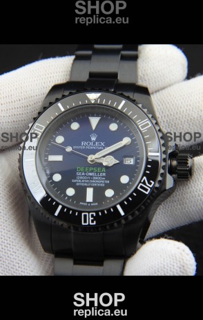 Rolex Sea Dweller Japanese Movement Replica Watch Blue Dial 44MM