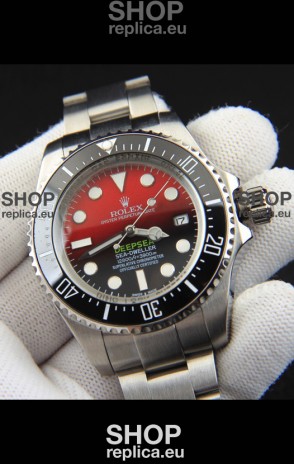 Rolex Sea Dweller Japanese Movement Replica Watch Red Dial 44MM