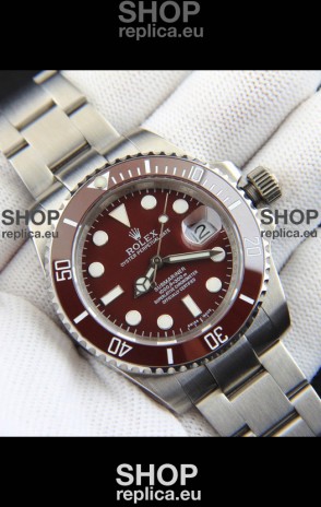 Rolex Submariner Japanese Replica Watch 904L Steel Brown Dial/Bezel Watch 