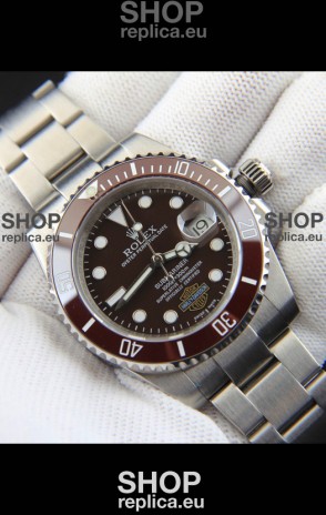 Rolex Submariner Harley-Davidson Japanese Replica Watch 904L Steel Brown Dial Watch 
